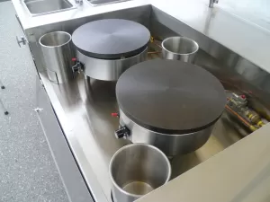 Mobile Griddle Steamer Cart - Food Carts by Apollo Custom Manufacturing