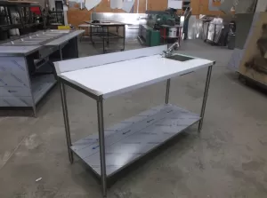 Mobile Sink with Counter - Mobile Sinks by Apollo Custom Manufacturing