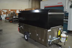 Mobile Griddle Steamer Cart - Food Carts by Apollo Custom Manufacturing