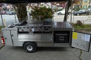 Mobile Griddle Steamer Cart - Food Carts by Apollo Custom Manufacturing